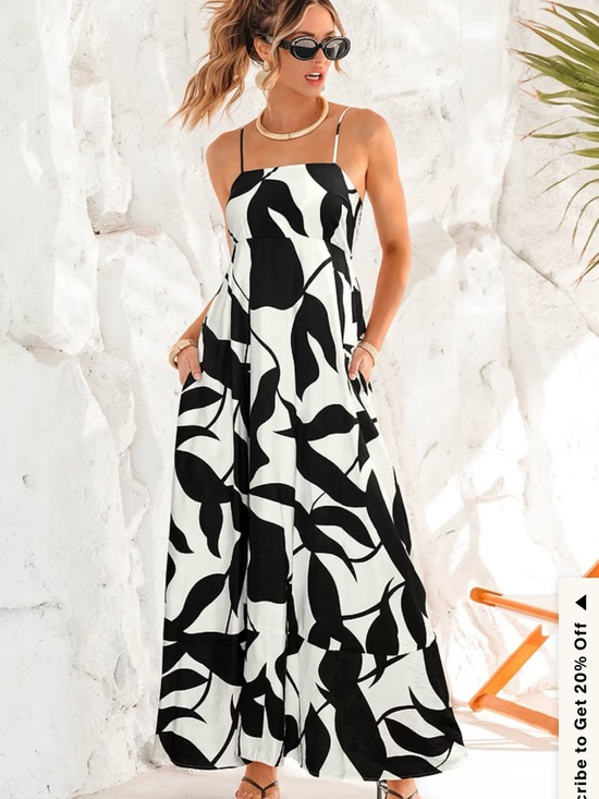 Cupshe Dresses & Skirts - Cup She Polished Retreat Tropical Maxi Dress NWT